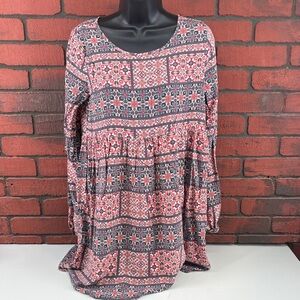 Roxy Women's Geometric‎ Blouse – Size Small Petite – Pre-Owned